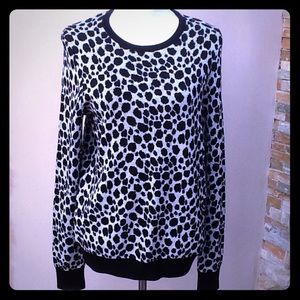 NWT Ann Taylor animal print sweater, size Large